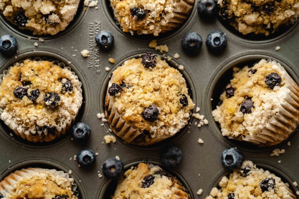 blueberry lemon streusel muffin recipe