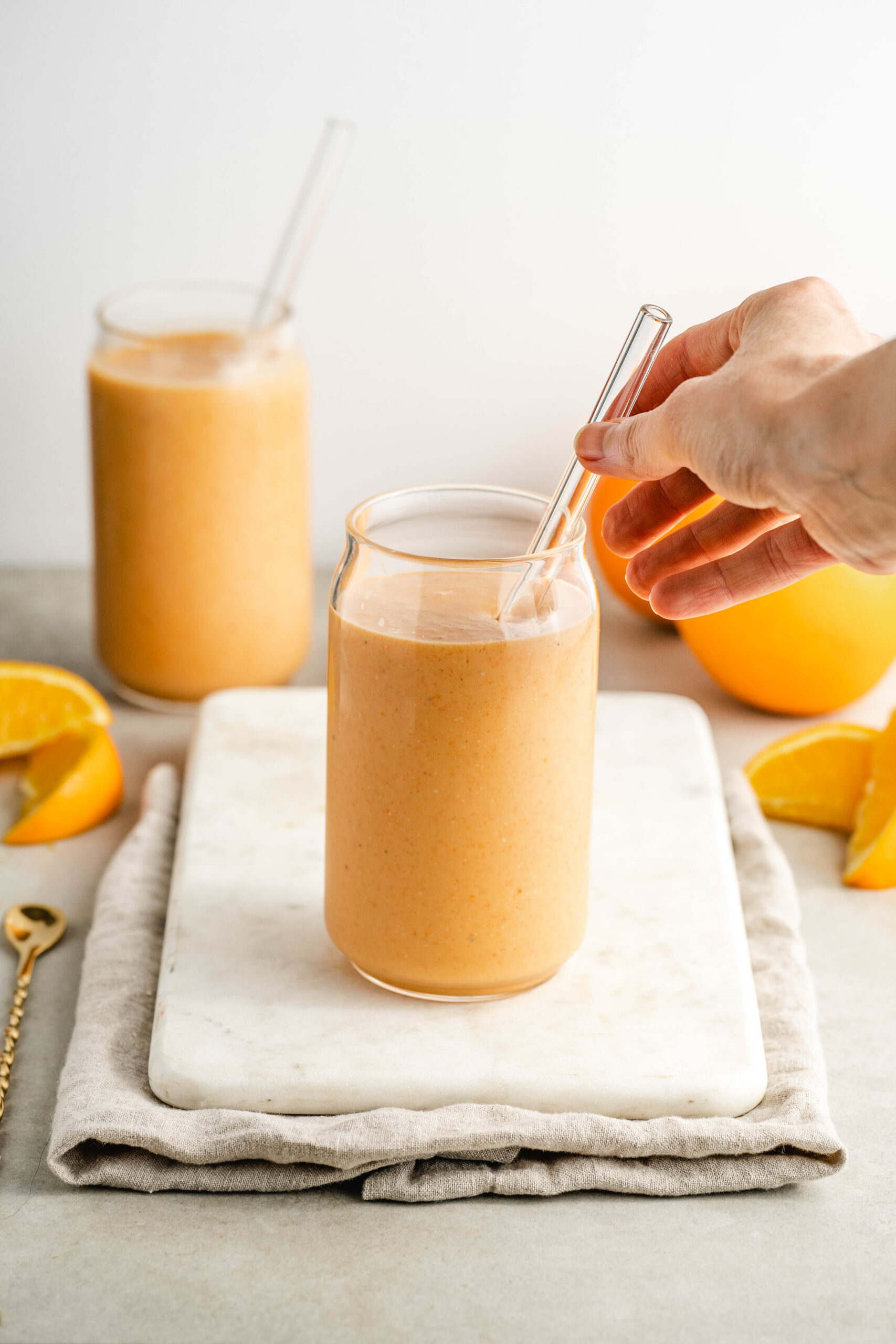 The Best Orange Creamsicle Protein Shake (healthy, vegan) Living in Flux