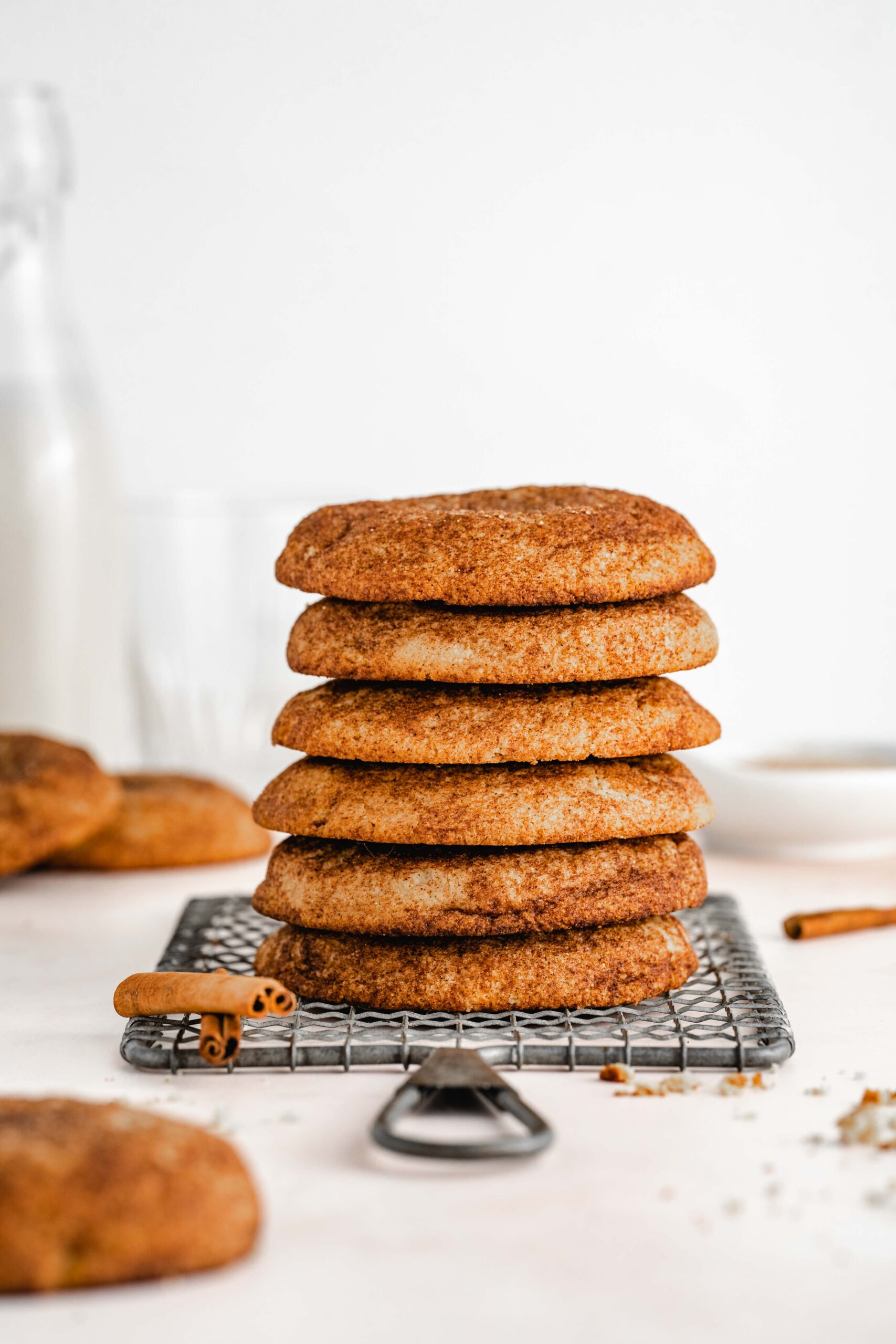 stacked snickerdoodle cookies