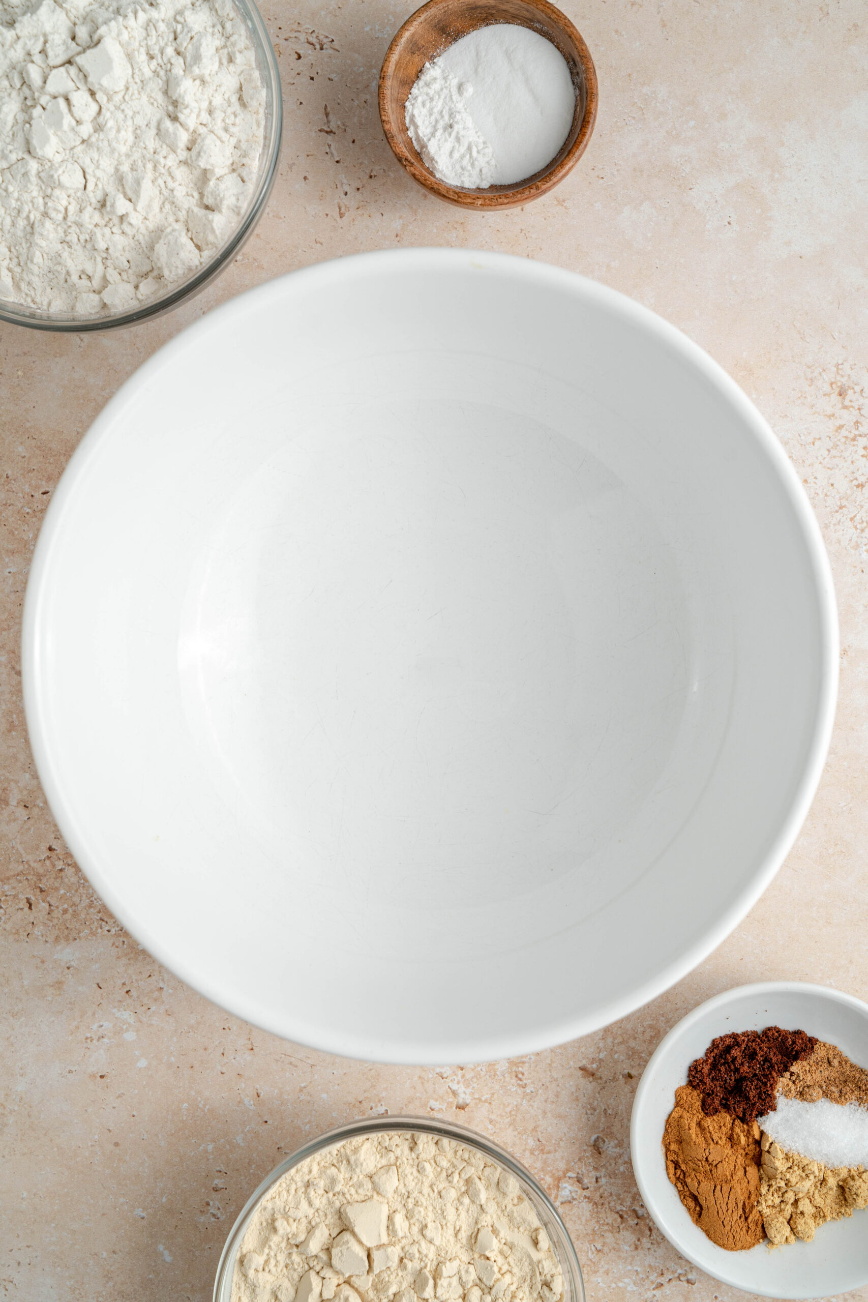 step two of how to make gluten free pumpkin banana bread muffins with protein